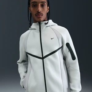 Zdjęcie produktu Męska kurtka z dzianiny w kontrastowych kolorach z zamkiem na całej długości Nike Tech Windrunner - Szary