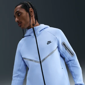 Zdjęcie produktu Męska kurtka z dzianiny z zamkiem na całej długości i akcentami o designie odbijającym światło Windrunner Nike Tech - Niebieski