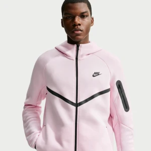 Męska kurtka z dzianiny z zamkiem na całej długości Windrunner Nike Tech - Różowy