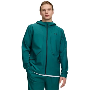 Męska kurtka z kapturem Under Armour UA Unstoppable Woven Jacket - zielona