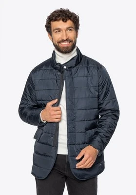 Męska kurtka z nylonu pikowana granatowa Wittchen