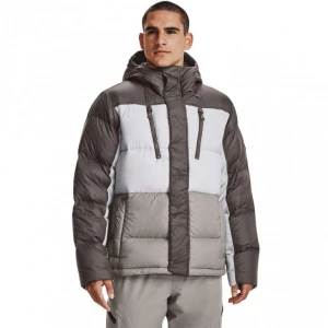 Męska kurtka z puchem naturalnym Under Armour CGI Down Blocked Jkt - brązowa