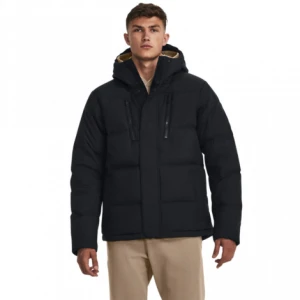 Męska kurtka z puchem naturalnym Under Armour ColdGear Infrared Down Crinkle Jacket - czarna