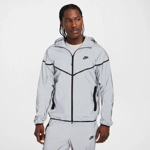 Męska kurtka z tkaniny o designie odbijającym światło Nike Tech - Szary