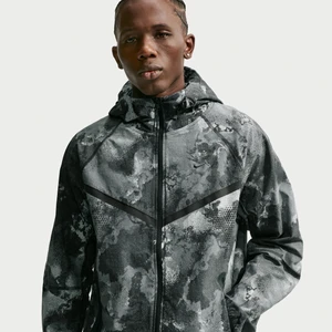 Męska kurtka z tkaniny z zamkiem na całej długości Dri-FIT Nike Tech Windrunner - Czerń