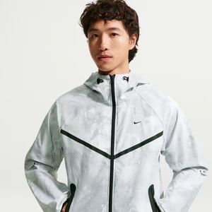 Męska kurtka z tkaniny z zamkiem na całej długości Dri-FIT Nike Tech Windrunner - Szary