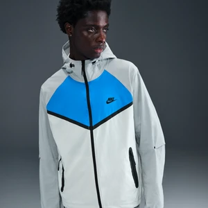 Męska kurtka z tkaniny z zamkiem na całej długości Windrunner Nike Tech - Szary