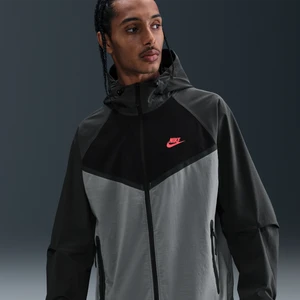 Męska kurtka z tkaniny z zamkiem na całej długości Windrunner Nike Tech - Szary