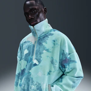 Męska kurtka z zamkiem do połowy długości Nike Therma-FIT - Zieleń