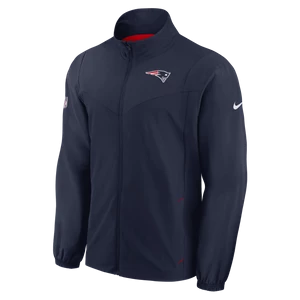 Męska kurtka z zamkiem na całej długości Nike Sideline Repel (NFL New England Patriots) - Niebieski