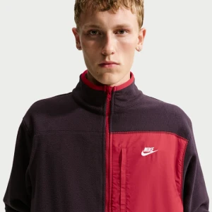 Męska kurtka z zamkiem na całej długości Therma-FIT Nike Club - Czerwony