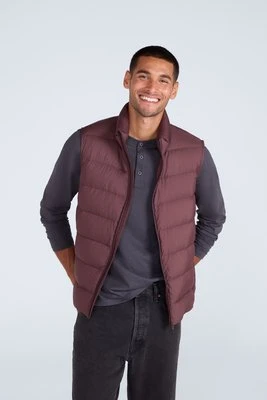 Męska lekka kamizelka puchowa - Dark Burgundy Animal