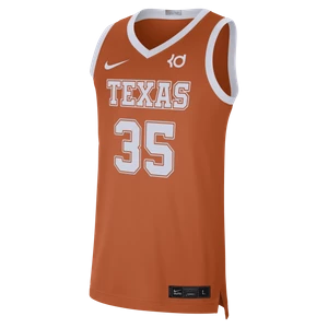 Męska limitowana koszulka Nike College Dri-FIT (Texas) (Kevin Durant) - Pomarańczowy