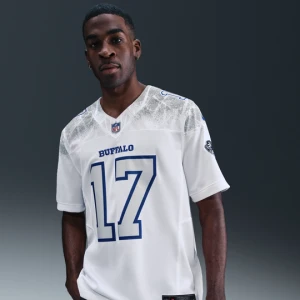 Męska limitowana koszulka Nike Dri-FIT NFL Josh Allen Buffalo Bills Rivalries Collection - Biel