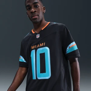 Męska limitowana koszulka Nike Dri-FIT NFL Tyreek Hill Miami Dolphins Rivalries Collection - Niebieski