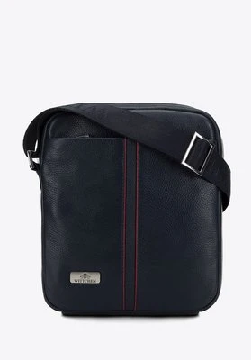 Męska listonoszka skórzana z przeszyciem na środku Wittchen