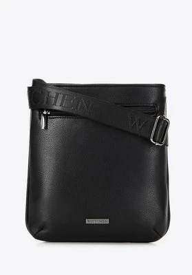 Zdjęcie produktu Męska listonoszka z ekoskóry klasyczna czarna Wittchen