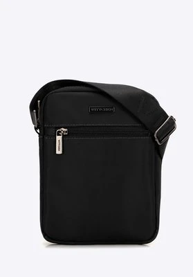 Męska listonoszka z regulowanym paskiem i logo czarna Wittchen