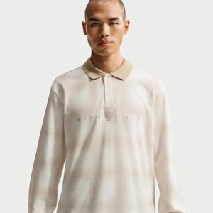 Męska luźna koszulka polo do golfa z długim rękawem Dri-FIT Nike Fairway Fresh - Biel