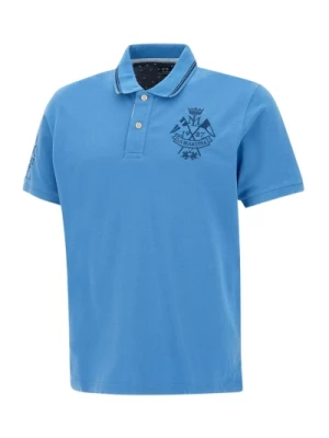 Męska Niebieska Koszulka Polo La Martina
