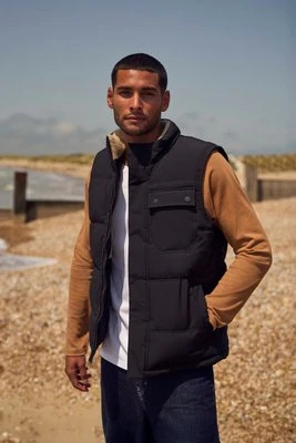 Męska ocieplana kamizelka Fistral - Black Animal