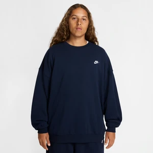 Męska oversizowa bluza z dzianiny dresowej Nike Club Fleece - Niebieski