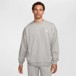 Męska oversizowa bluza z dzianiny dresowej Nike Club Fleece - Szary