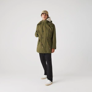 Męska Pikowana Wodoodporna Kurtka Wewnętrzna 3 W 1 Parka LACOSTE