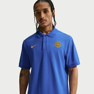 Męska piłkarska koszulka polo Nike Inter Mediolan Club - Niebieski