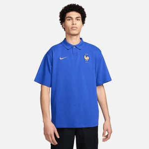 Męska piłkarska koszulka polo o kroju oversize Nike FFF - Niebieski