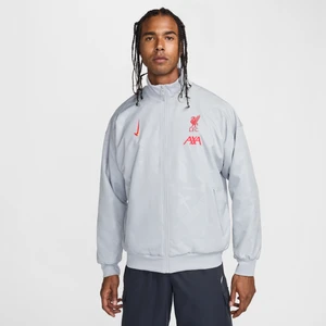 Męska piłkarska kurtka przedmeczowa Nike Dri-FIT Liverpool F.C. Strike (wersja trzecia) - Szary