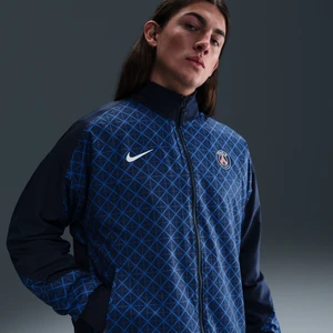 Męska piłkarska kurtka przedmeczowa Nike Dri-FIT Paris Saint-Germain Strike (wersja domowa) - Niebieski