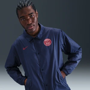 Męska piłkarska kurtka trenerska Nike Paris Saint-Germain Club - Niebieski