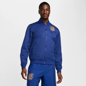 Męska piłkarska kurtka typu bomberka z tkaniny Nike Anglia Sport Essentials - Niebieski