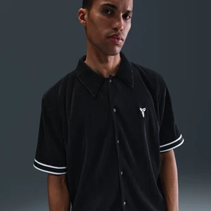 Męska plisowana koszulka z krótkim rękawem do koszykówki Kobe - Czerń Nike