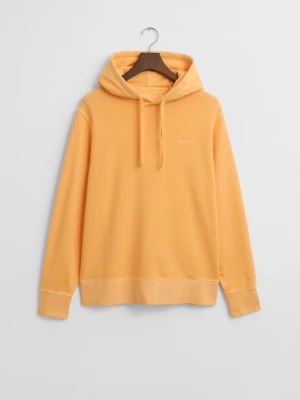 Męska pomarańczowa bawełniana bluza z kapturem z efektem wyblaknięcia GANT