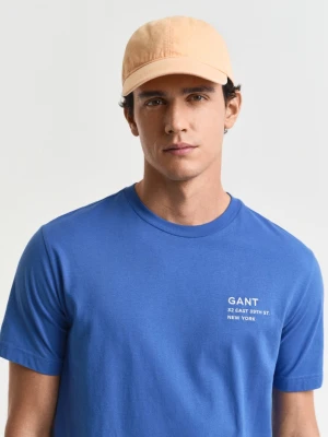 Męska pomarańczowa bawełniana czapka z efektem wyblaknięcia GANT