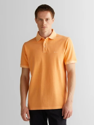Męska pomarańczowa koszulka polo regular fit GANT