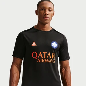 Męska przedmeczowa koszulka piłkarska z krótkim rękawem Nike ACG Dri-FIT Inter Mediolan Academy Pro SE - Czerń