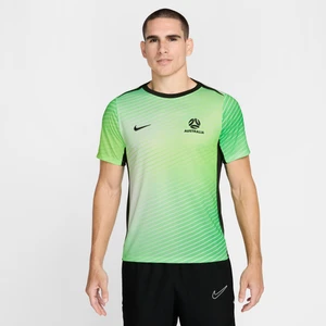 Męska przedmeczowa koszulka piłkarska z krótkim rękawem Nike Dri-FIT Australia Academy Pro - Zieleń