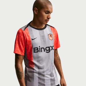 Męska przedmeczowa koszulka piłkarska z krótkim rękawem Nike Dri-FIT Chelsea F.C. Academy Pro SE - Szary