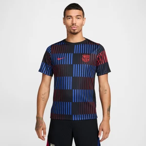Męska przedmeczowa koszulka piłkarska z krótkim rękawem Nike Dri-FIT FC Barcelona Academy Pro (wersja wyjazdowa) - Czerń