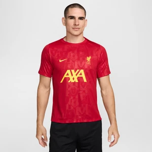 Męska przedmeczowa koszulka piłkarska z krótkim rękawem Nike Dri-FIT Liverpool F.C. Academy Pro - Czerwony