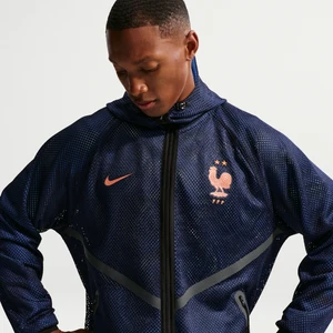 Męska przedmeczowa kurtka piłkarska Nike Dri-FIT FFF - Niebieski