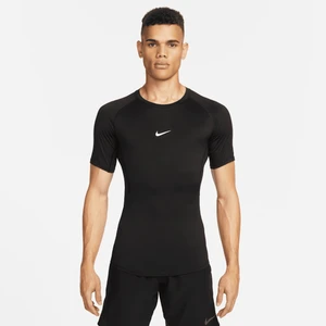 Męska przylegająca koszulka z krótkim rękawem do fitnessu Dri-FIT Nike Pro - Czerń
