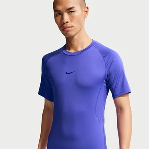 Męska przylegająca koszulka z krótkim rękawem do fitnessu Dri-FIT Nike Pro - Fiolet