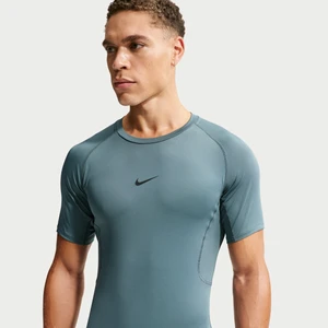 Męska przylegająca koszulka z krótkim rękawem do fitnessu Dri-FIT Nike Pro - Szary