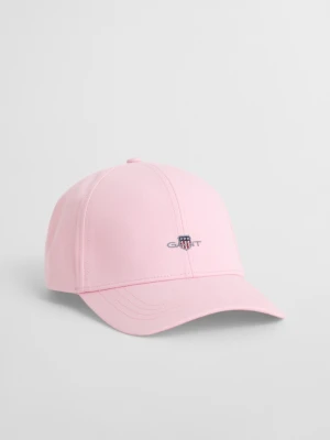 Męska różowa wysoka czapka z bawełnianego diagonalu GANT