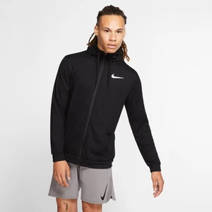 Męska rozpinana bluza treningowa z kapturem Nike Dri-FIT - Czerń