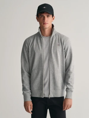 Męska szara rozpinana bluza ze stójką GANT